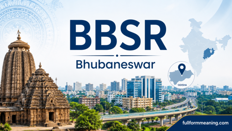 BBSR meaning and Bhubaneswar city with Odisha-inspired architecture